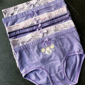 شورت کش پهن عروسکی طرح بنفش