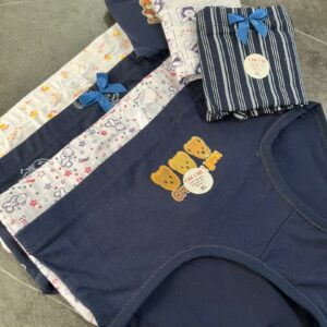 شورت کش پهن عروسکی طرح خرس تدی سورمه ای