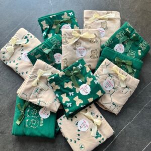 شورت کش پهن عروسکی تم کرم سبز خرسی از برند چی چی