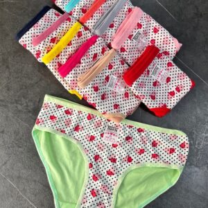 شورت نخی جلو چاپ طرح قلب و خال ریز