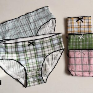 شورت عروسکی کبریتی طرح چهارخونه