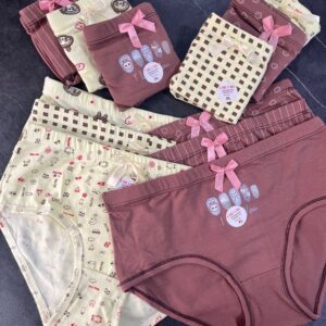 شورت کش پهن عروسکی تم کرم قهوه ای از برند چی چی